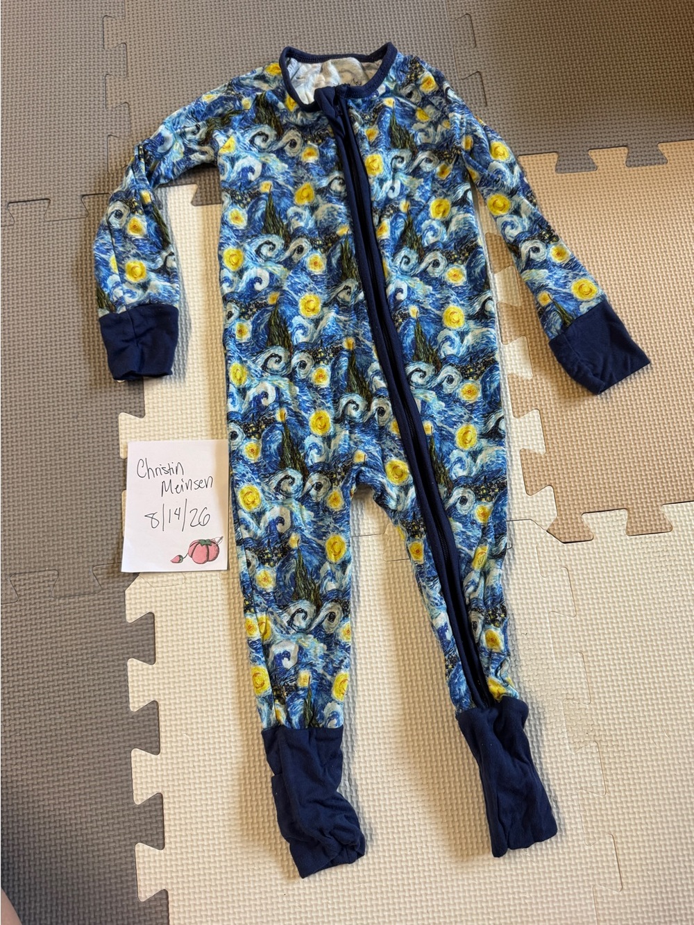 Little Crowns and Capes Starry Night sleeper 12-18m